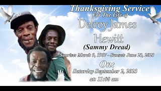 Delroy James Hewitt Funeral Service 1