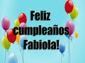 feliz cumpleaños fabiola