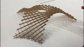 Asymptotic Gridshell 1:18 assembly