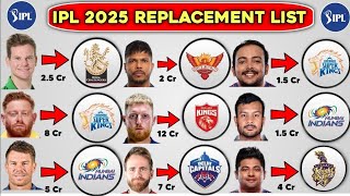 IPL 2025 || IPL 2025 Replacement Players List: Big Names Joining the Action!