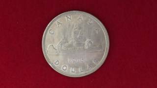 1935 80% Canadian Silver Dollar