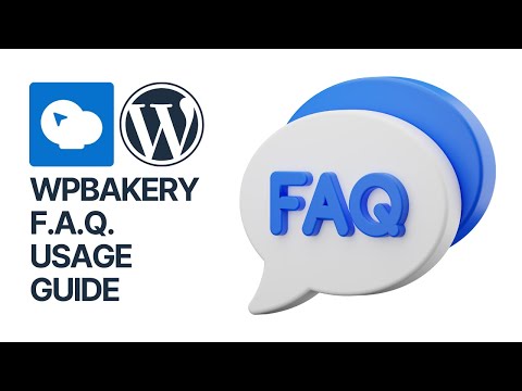 How to use FAQ WPBakery WordPress plugin element? Instructions