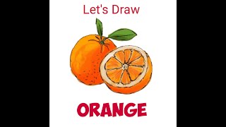 How to draw an orange happily