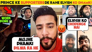 OMG🤯- Prince Narula Supporter Live Warning To Elvish yadav,Elvish yadav Work done of aman baisla