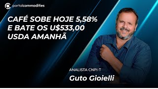 Café sobe U$28,15 por saca hoje.