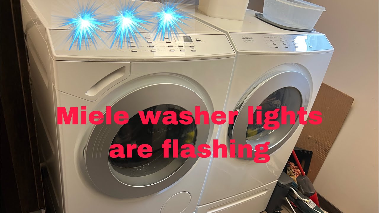 Miele Washer Does Not Spin . Miele Washer Lights Are Flashing - YouTube