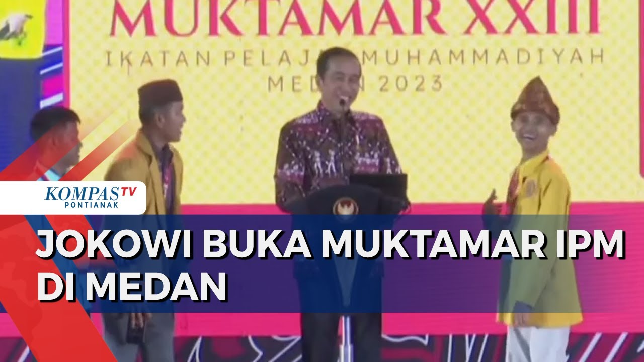 Presiden Jokowi Buka Muktamar Ikatan Pelajar Muhammadiyah Di Medan ...