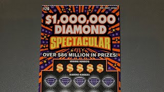 5 Tickets 😡🤬 $1,000,000 Diamond Spectacular NJ Lottery Scratch Off Tickets