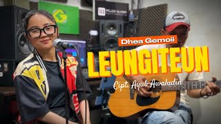 LEUNGITEUN - ABIEL JATNIKA (LIVE COVER DHEA GEMOII) POJOK SUARA VERSI AKUSTIK