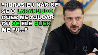 Plano do Trump mais parece ajudar a Russia do que a Ucrânia e o Zelensky soltou o verbo..