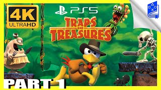 Crazy Chicken Jump and run Traps and Treasures PS5 60FPS No Commentary