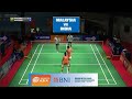 Malaysia XinYee&Carmen Vs India Navya&Shrava Badminton Asia Junior Championships 2024 QF #badminton