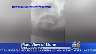 Video Captures Rare View Of Supercell As It Produces Tornado In Mexico