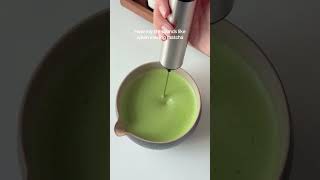 How my life sounds like when making my matcha 🌝🍵❤️ | Fluffy matcha latte