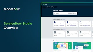 ServiceNow Studio | Overview