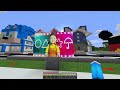 surviving from squid game doll in minecraft gameplay 😨