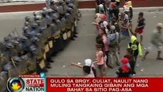 SONA: Gulo sa Brgy, Culiat, naulit nang muling tangkaing gibain ang mga bahay sa Sitio Pag-asa