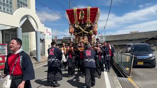 令和6年 上田八幡神社春祭り 福永 運行中 道中唄🎶