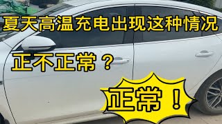 比亚迪秦plus夏季充电出现这情况？正常吗？