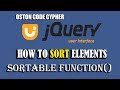 How to sort Elements -  Jquery UI