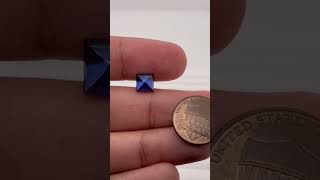 Synthetic Square Cabochon Sugarloaf Swiss Made Rough Blue Sapphire Available in 6x6MM 7x7MM