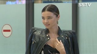 [SSTV] 미란다 커(Miranda Kerr) 내한, 그녀가 뜨면 공항도 런웨이! ‘바비인형 왔어요~’