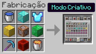 minecraft mas podemos CRAFTAR MODO CRIATIVO!