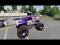 monster jam insane racing freestyle and high speed jumps 21 beamng drive grave digger