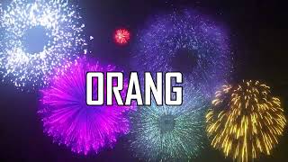 ♪♪  HAPPY BIRTHDAY ORANG  ♪♪