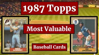 1987 Topps Baseball Cards – 25 Most Valuable … Plus Bonus Listings!