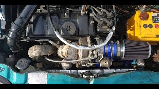 Peugeot 106 954 Turbo #23 new turbo, uel header and test