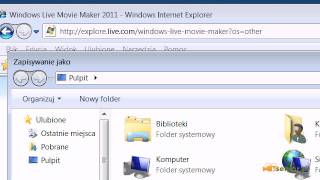Windows live movie maker - Instacja programu Windows live movie maker 2011.