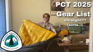 Pacific Crest Trail Thru Hike Gear List 2025