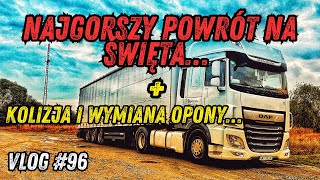 NAJGORSZY POWRÓT NA ŚWIĘTA 🫣🫣 WYMIANA KOŁA I KOLIZJA NA BRAMKACH 🫣🤦‍♂️