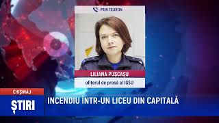 INCENDIU ÎNTR UN LICEU DIN CAPITALĂ