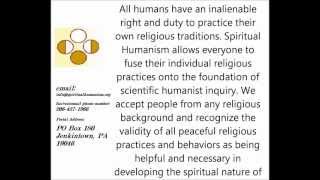 What Is Spiritual Humanism?