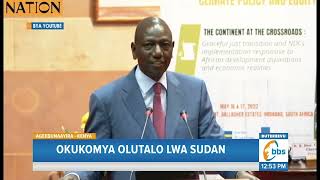 Okukomya Olutalo lwa Sudan, William Ruto Asabye Bannamagye Okuteesa