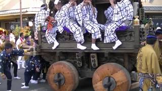 平成24年　香取・佐原の大祭　秋祭り＝山車の曳き分かれ