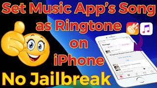 How to set Music App's Song as a Ringtone on iPhone | iOS 13 | Nov. 2019