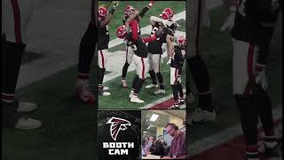 Matthew Judon's pick-six against Drew Lock had the defense HYPE  #riseup #falcons #nfl