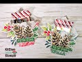 A QUICK treat pocket for Christmas Stampin' Up! Painted Christmas treat holder Kitchen Table Stamper