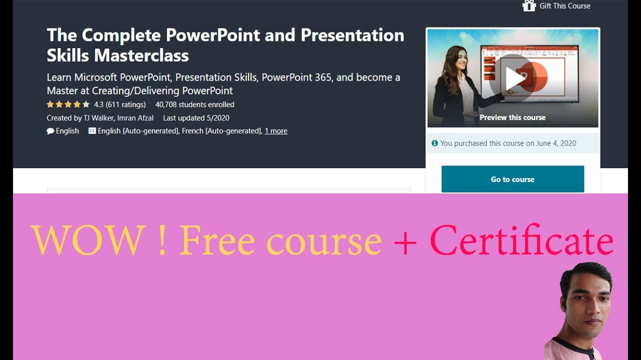 PowerPoint Online Course With Certificate || Free Online PowerPoint ...