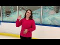 learn the hockey stop in figure skates ice skating tutorial