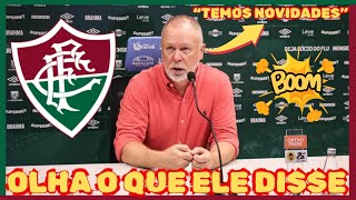 💥🔴URGENTE/ MANO DEIXA SOLTAR E FALA DO FUTURO DO FLU / PEGOU DE SURPRESA/NOTÍCIAS DO FLUMINENSE HOJE