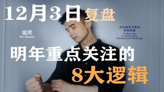 【猛男】—12月3日复盘：明年重点关注的8大逻辑