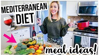 MEDITERRANEAN DIET WHAT I EAT IN A DAY! 🥒🍷🍕HEALTHY LIFESTYLE + WEIGHT LOSS MEAL IDEAS | Brianna K