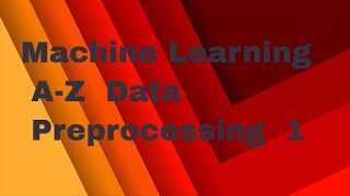 Machine Learning A-Z Data Preprocessing 1