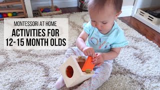 MONTESSORI AT HOME: Activities for Babies 12-15 Months