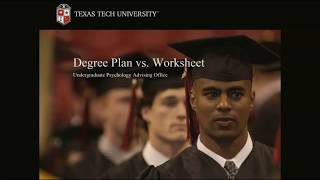 Degree Plan vs. Worksheet
