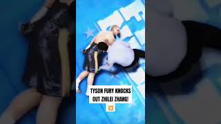 Tyson Fury Knocks Out Zhilei Zhang! 💥 #Shorts | Fight Night Champion Simulation